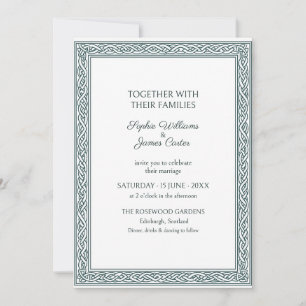 Scottish Celtic Knotwork Wedding Invitation