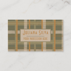 Scottish Celtic Tartan Pattern  Business Card