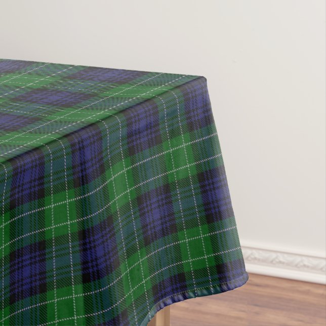 Scottish Clan Abercrombie Tartan Tablecloth (In Situ)