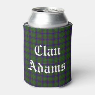 Scottish Clan Adams Tartan   Can Cooler