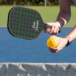 Scottish Clan Adams Tartan Custom Pickleball Paddle