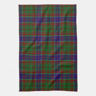 Scottish Clan Adams Tartan Plaid Tea Towel