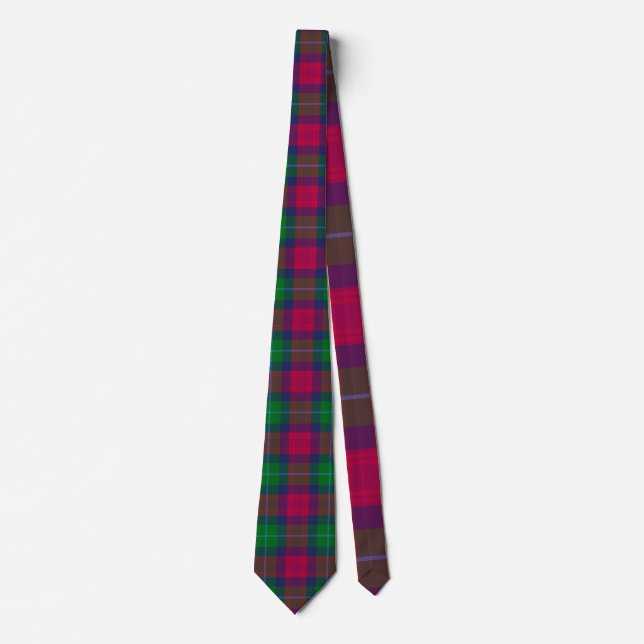 Scottish Clan Akins Tartan Plaid Tie (Front)