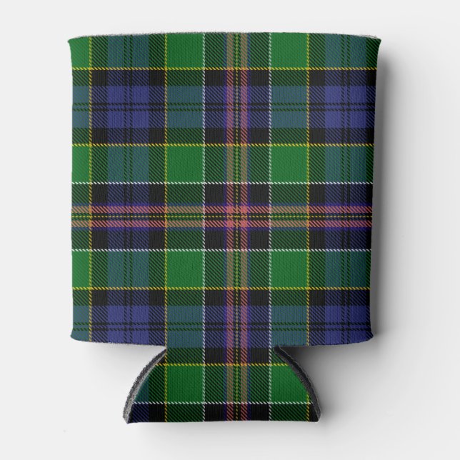 Scottish Clan Allison Tartan Plaid Can Cooler (Front)