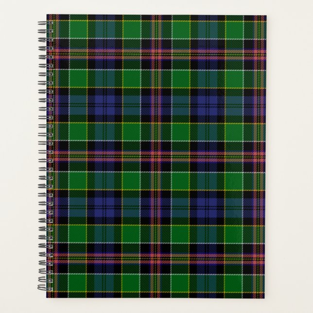 Scottish Clan Allison Tartan Plaid Planner (Front)