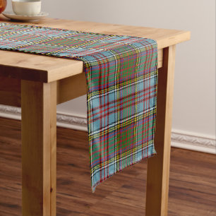 Scottish Clan Anderson Tartan Plaid Long Table Runner