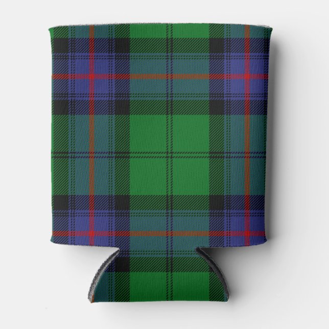 Scottish Clan Armstrong Tartan Plaid Can Cooler (Front)