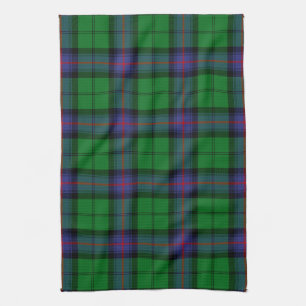 Scottish Clan Armstrong Tartan Plaid Tea Towel
