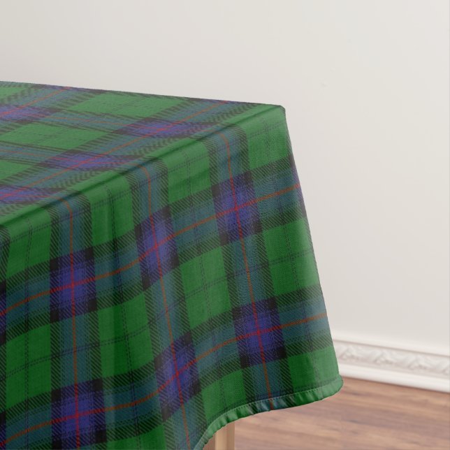 Scottish Clan Armstrong Tartan Tablecloth (In Situ)