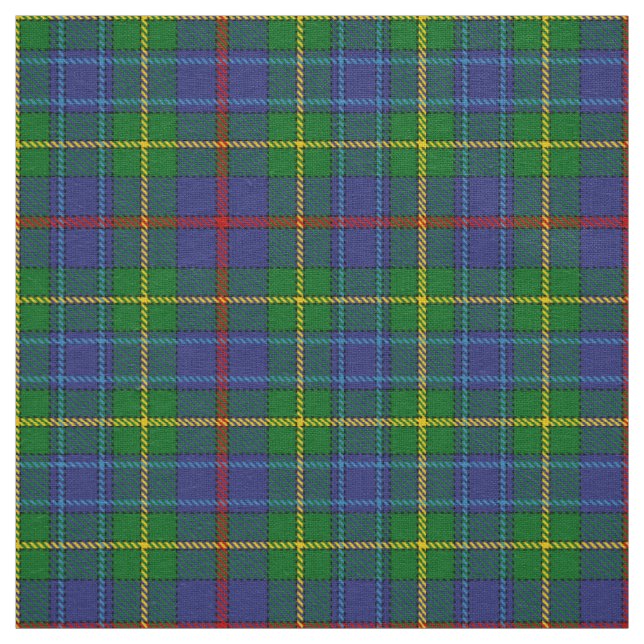 Scottish Clan Bailey Tartan Plaid Fabric (Swatch)