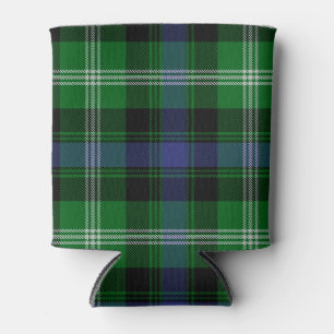 Scottish Clan Baillie of Polkemett Tartan Plaid Can Cooler