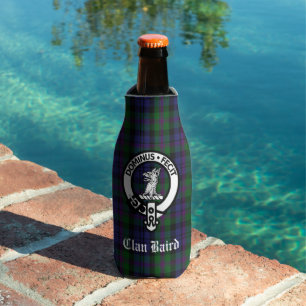 Scottish Clan Baird Tartan Plaid Bottle Cooler