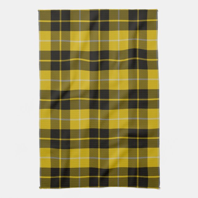 Scottish Clan Barclay Dress Tartan Plaid Tea Towel (Vertical)