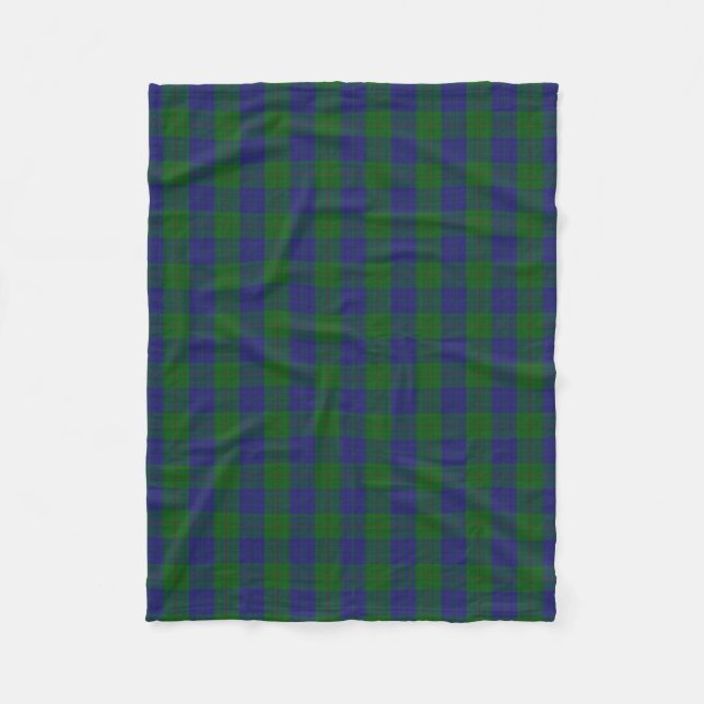 Scottish Clan Barclay Hunting Classic Tartan Fleece Blanket (Front)