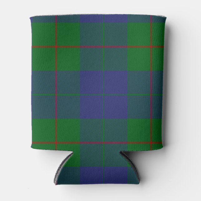 Scottish Clan Barclay Tartan Plaid Can Cooler (Front)