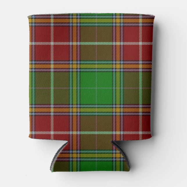Scottish Clan Baxter Tartan Plaid Can Cooler (Front)