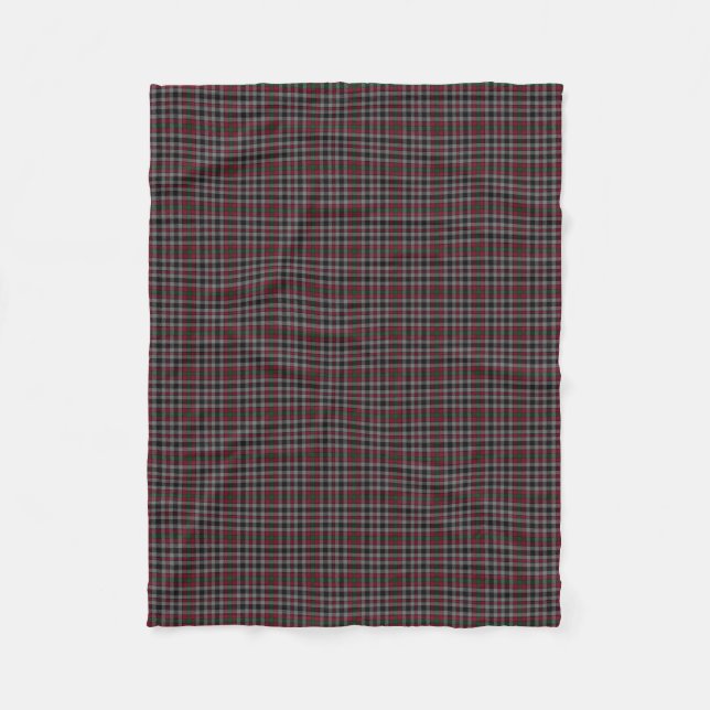 Scottish Clan Borthwick Classic Tartan Fleece Blanket (Front)
