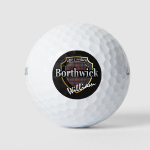 Scottish Clan Borthwick Personalise Your Name Golf Balls