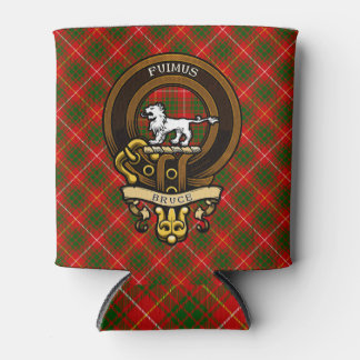 Scottish Clan Bruce Badge and Crest | Coat of Arms Can Cooler