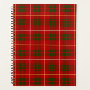 Scottish Clan Bruce Tartan Plaid Planner