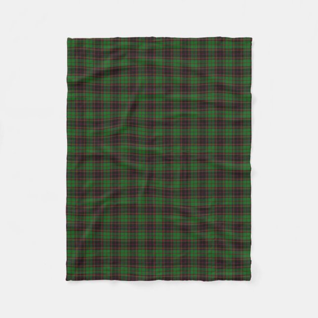 Scottish Clan Buchan Classic Tartan Fleece Blanket (Front)