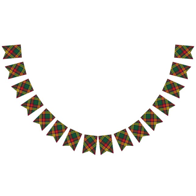 Scottish Clan Buchanan Tartan Bunting (All)