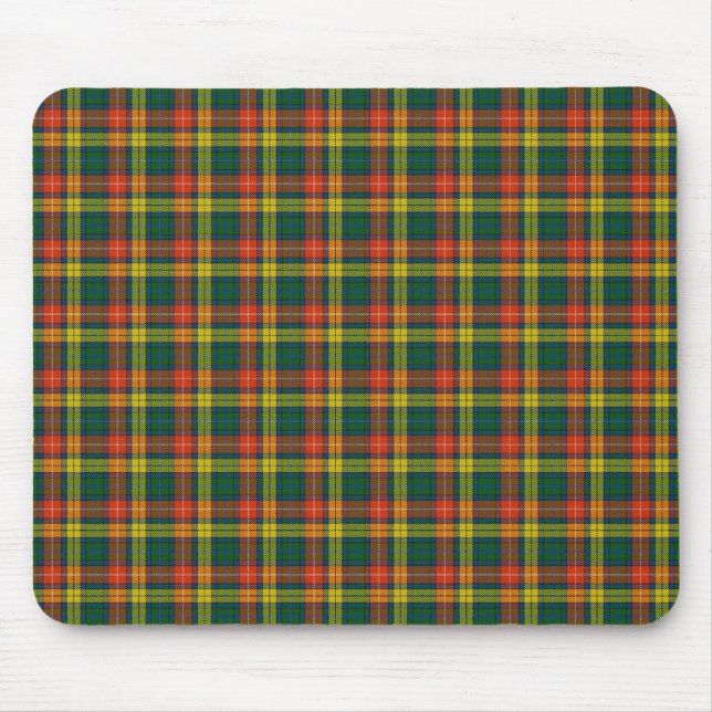Scottish Clan Buchanan tartan Mouse Mat (Front)