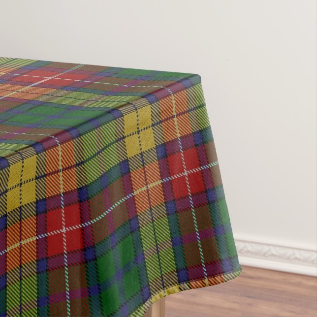 Scottish Clan Buchanan Tartan Tablecloth (In Situ)