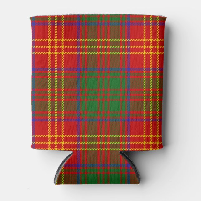 Scottish Clan Burns Tartan Plaid Can Cooler (Front)