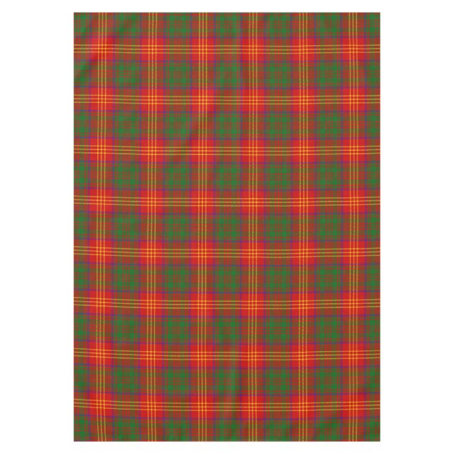 Scottish Clan Burns Tartan Plaid Tablecloth (Front)