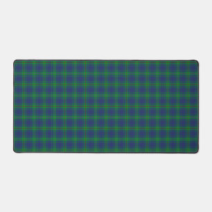 Scottish Clan Burt Tartan Plaid Desk Mat