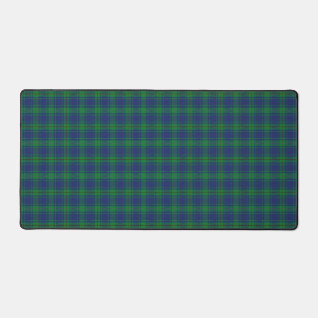 Scottish Clan Burt Tartan Plaid Desk Mat (Front)