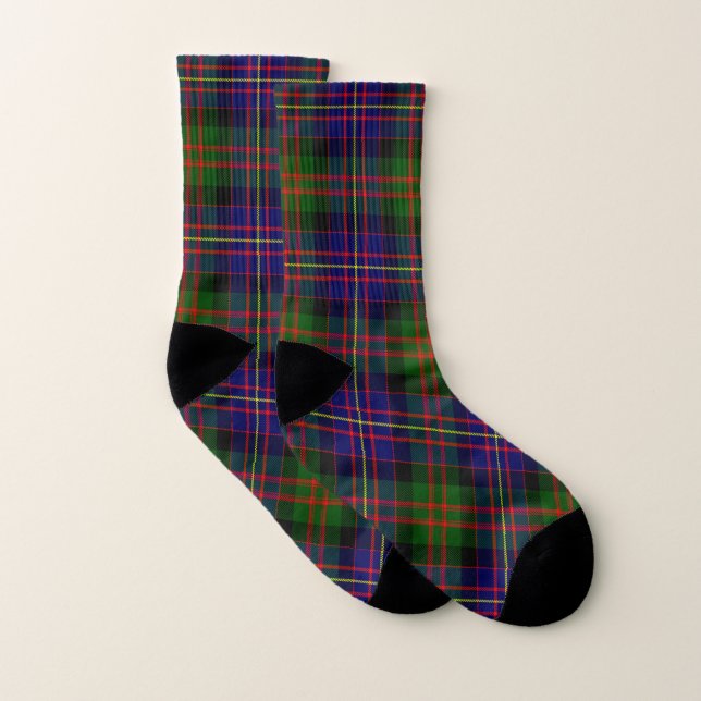 Scottish Clan Cameron Of Erracht Modern Tartan Socks (Pair)