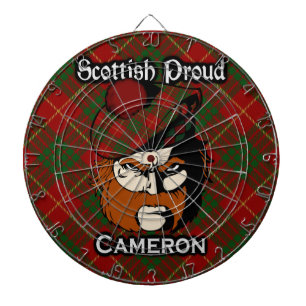 Scottish Clan Cameron Tartan Dartboard