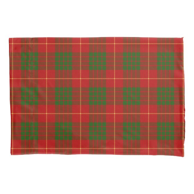 Scottish Clan Cameron Tartan Pillowcase (Front)