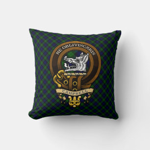 Scottish Clan Campbell Badge and Crest Cushion