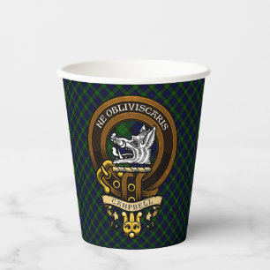 Scottish Clan Campbell Badge and Crest Paper Cups