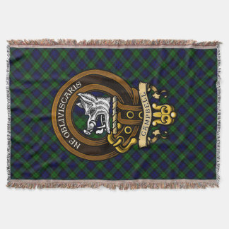 Scottish Clan Campbell Badge and Crest  Throw Blanket