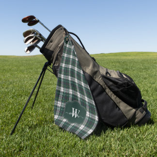 Scottish Clan Campbell Dress Tartan Monogrammed Golf Towel