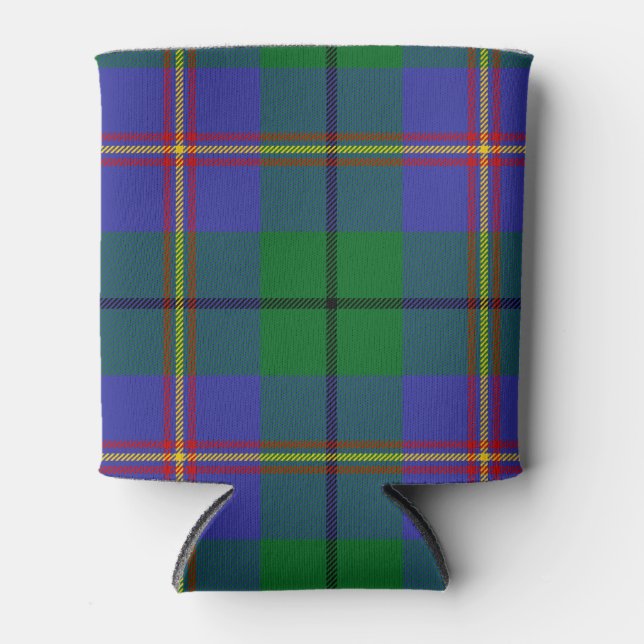 Scottish Clan Carmichael Tartan Plaid Can Cooler (Front)