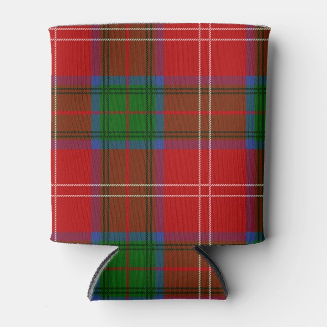 Scottish Clan Chisholm Tartan Plaid Can Cooler (Front)