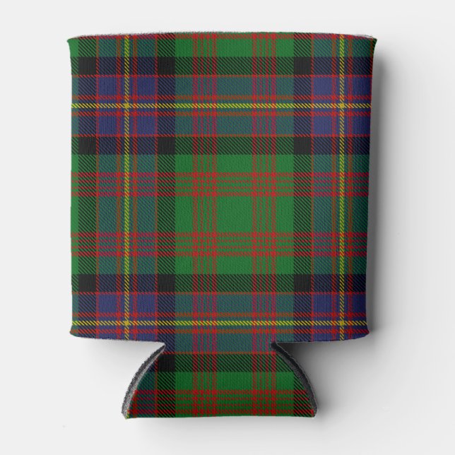 Scottish Clan Cochrane Tartan Plaid Can Cooler (Front)