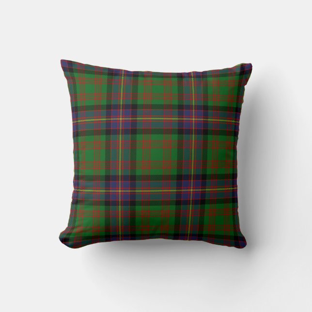 Scottish Clan Cochrane Tartan Plaid Cushion (Front)