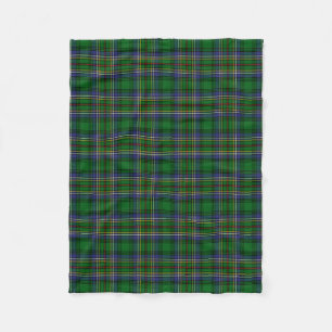Scottish Clan Cockburn Tartan Plaid Fleece Blanket