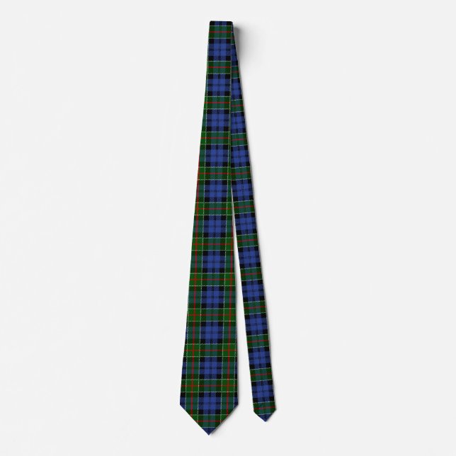 Scottish Clan Colquhoun Tartan Plaid Tie (Front)