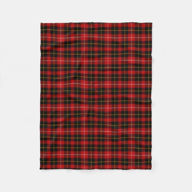 Scottish Clan Connel Tartan Plaid Fleece Blanket (Front)