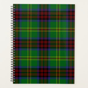 Scottish Clan Connolly Hunting Tartan Plaid Planner