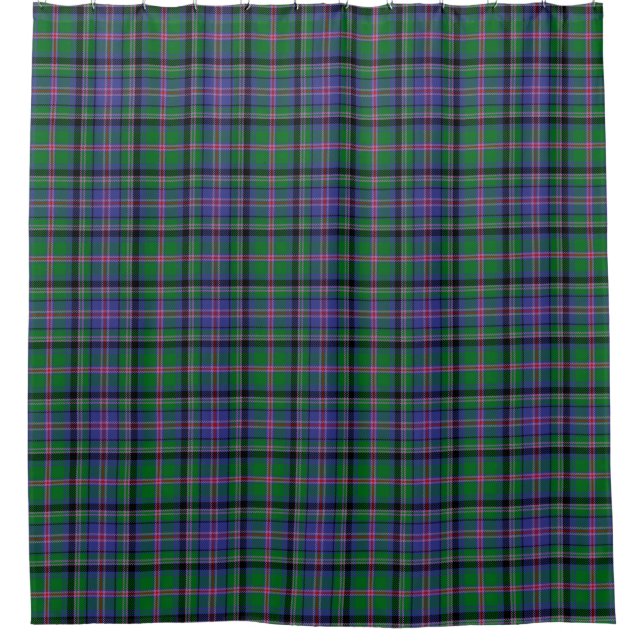Scottish Clan Cooper Tartan Plaid Shower Curtain (Front)