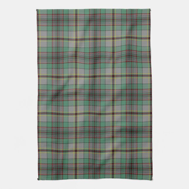 Scottish Clan Craig Tartan Plaid Tea Towel (Vertical)