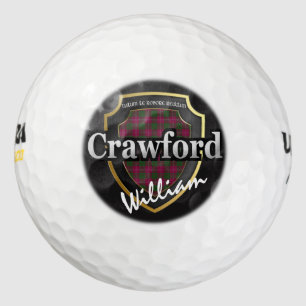 Scottish Clan Crawford Personalise Your Name Golf Balls